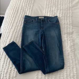 Madewell 10” high rise skinny jeans